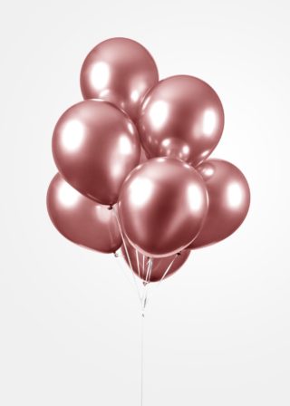 Luftballon Chrome Rosegold